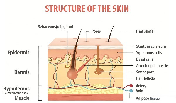 structure of the skin structure of the skin